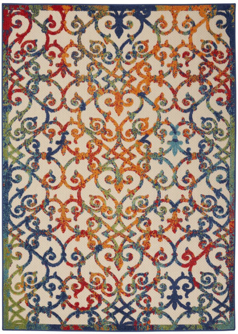 Rainbow Colored Indoor Outdoor Runner Rug
